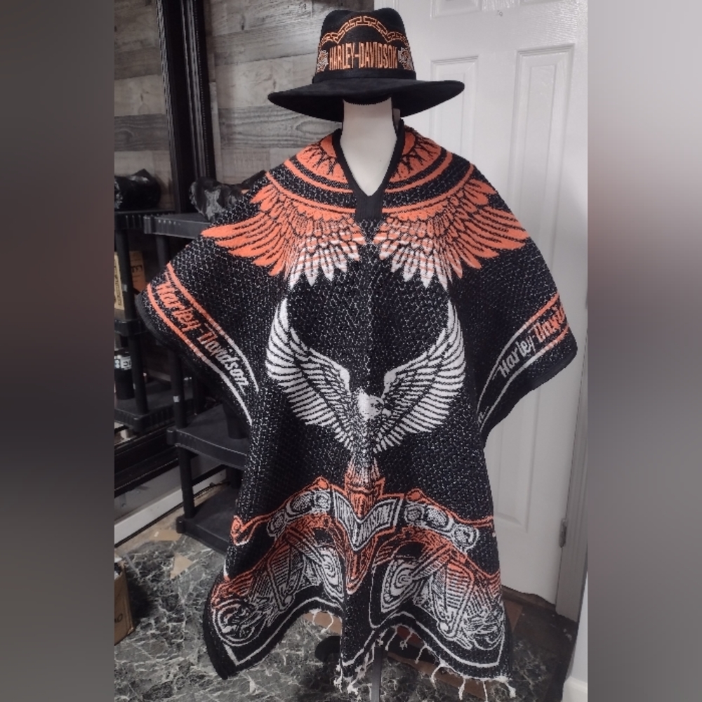 Harley Davidson Woven Poncho